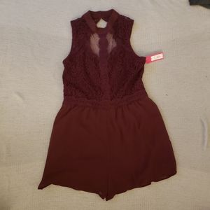 Maroon romper